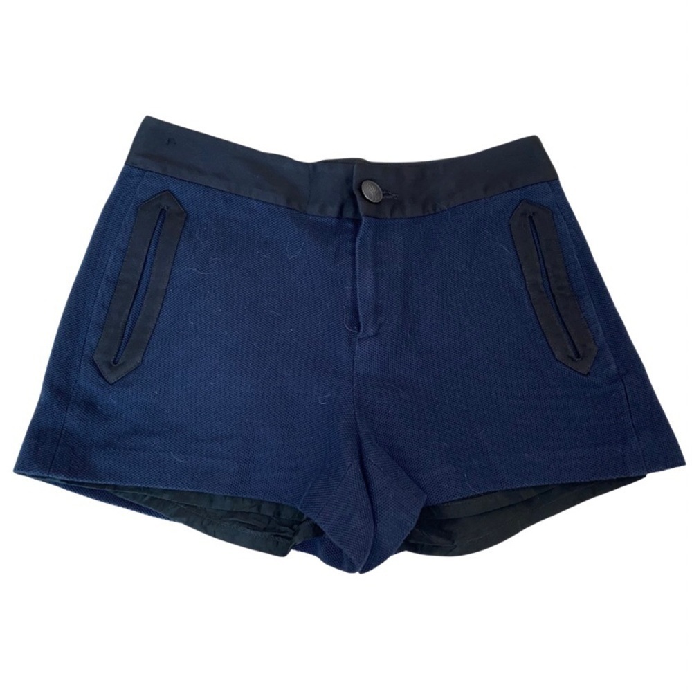 Rag & Bone Navy Lined Shorts Black Trim (10)